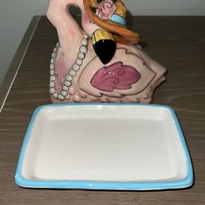 Heather Goldminc Blue Sky Pottery 2017 Collectible zMs Precious Butter Dish